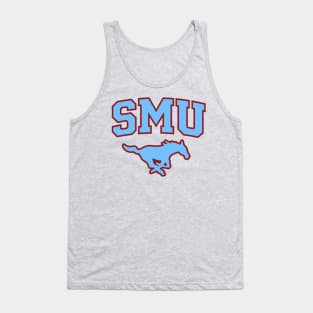 SMU Maroon Logo & Blue Peruna Tank Top